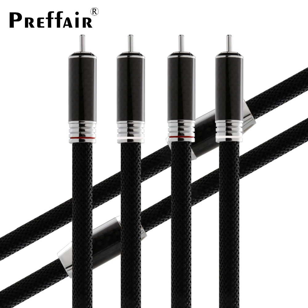 

Pair RCA Cable HIFI Audio Extension Cable Noise-free Carton fibre Rhodium Plated RCA Home Theater DVD Amplifier TV Amplifier Mix