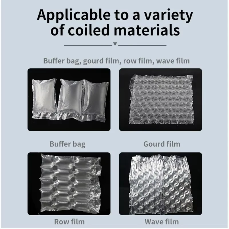 110V/220V Air Cushion Machine Buffer Air Pillow Bag Inflator Air Column Bag Automatic Filling Bubble Film Bubble Bag Machine