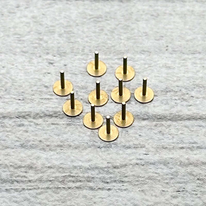 5/10PCSWatch Dial Pin 0.6mm Diameter Copper Material Fixed Dial With Locating Foot Repair Dial Accessories Watch Repair Parts