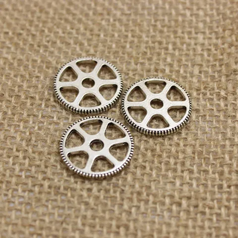 50 pz/lotto 20mm tre colori in lega di metallo antico ingranaggio fascino gioielli Charms risultati che fanno T0195