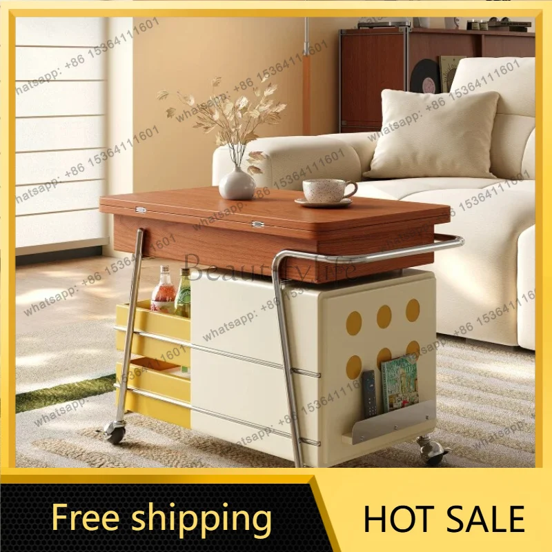 XX. Mobile small side few household folding side table meal sofa side cabinet