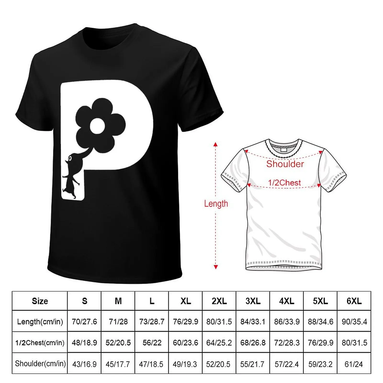 Pikmin HD Logo T-Shirt cotton tshirt 100% T-Shirt