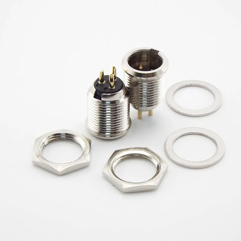 Mini XLR 3Pin Male Female Connector Panel Chassis Socket Screw Mount Small Plug XLR Microphone MIC Audio Adapter