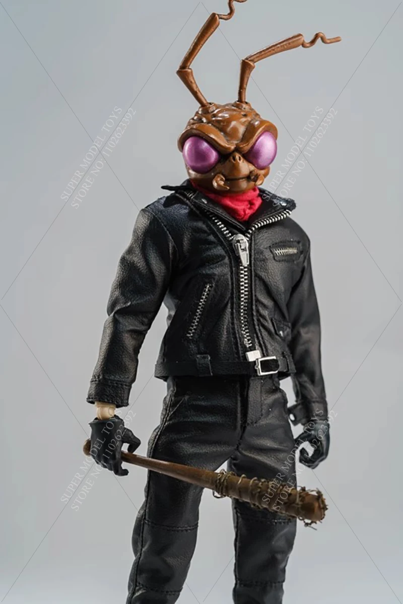 Vêtements de soldat masculin, échelle 1/12, ensemble veste en cuir de moto Punk, pantalon de couleur unie adapté à une poupée figurine d'action de 6 pouces, en Stock