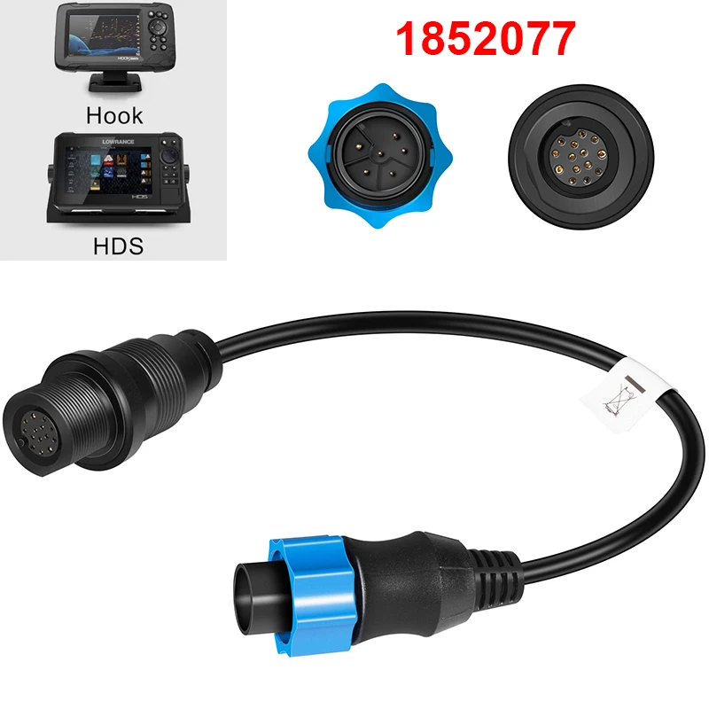 

MKR-DSC-10 1852077 DSC Adapter Cable for Lowrance 7-pin Fish Finders,for Minn Kota Motor Built-in Dual Spectrum Chirp Transducer