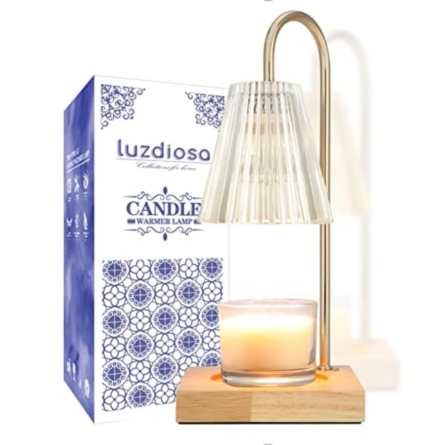 

Candle Warmer Lamp with Timer, Vintage Electric Candle Lamp Warmer, Mothers Day Presents for Mom, House Warming Decor, Dimmable