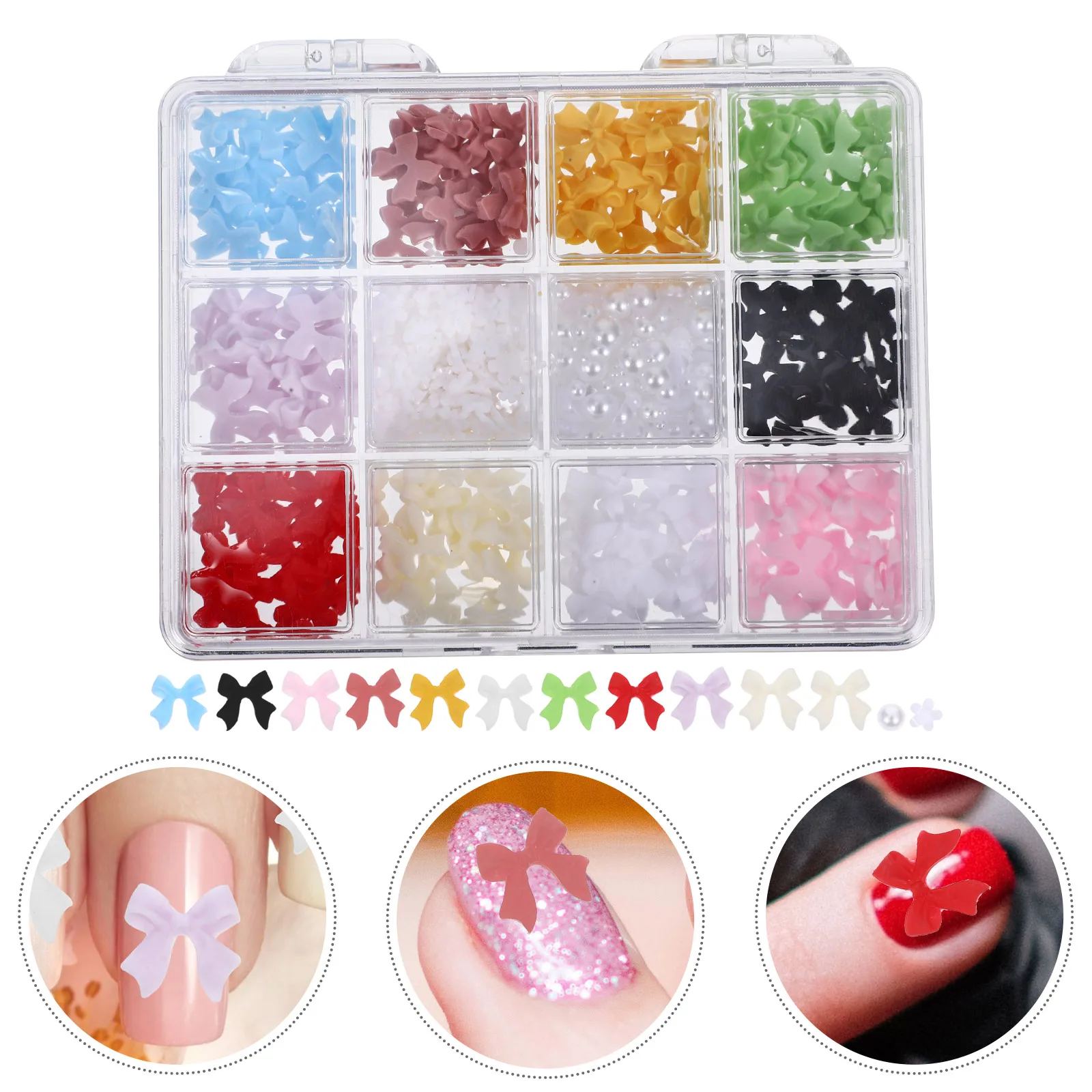 

Bow Pearl Jewelry Nail Charms and Gems Cute for Nails Aesthetic Small Assorted Bulk