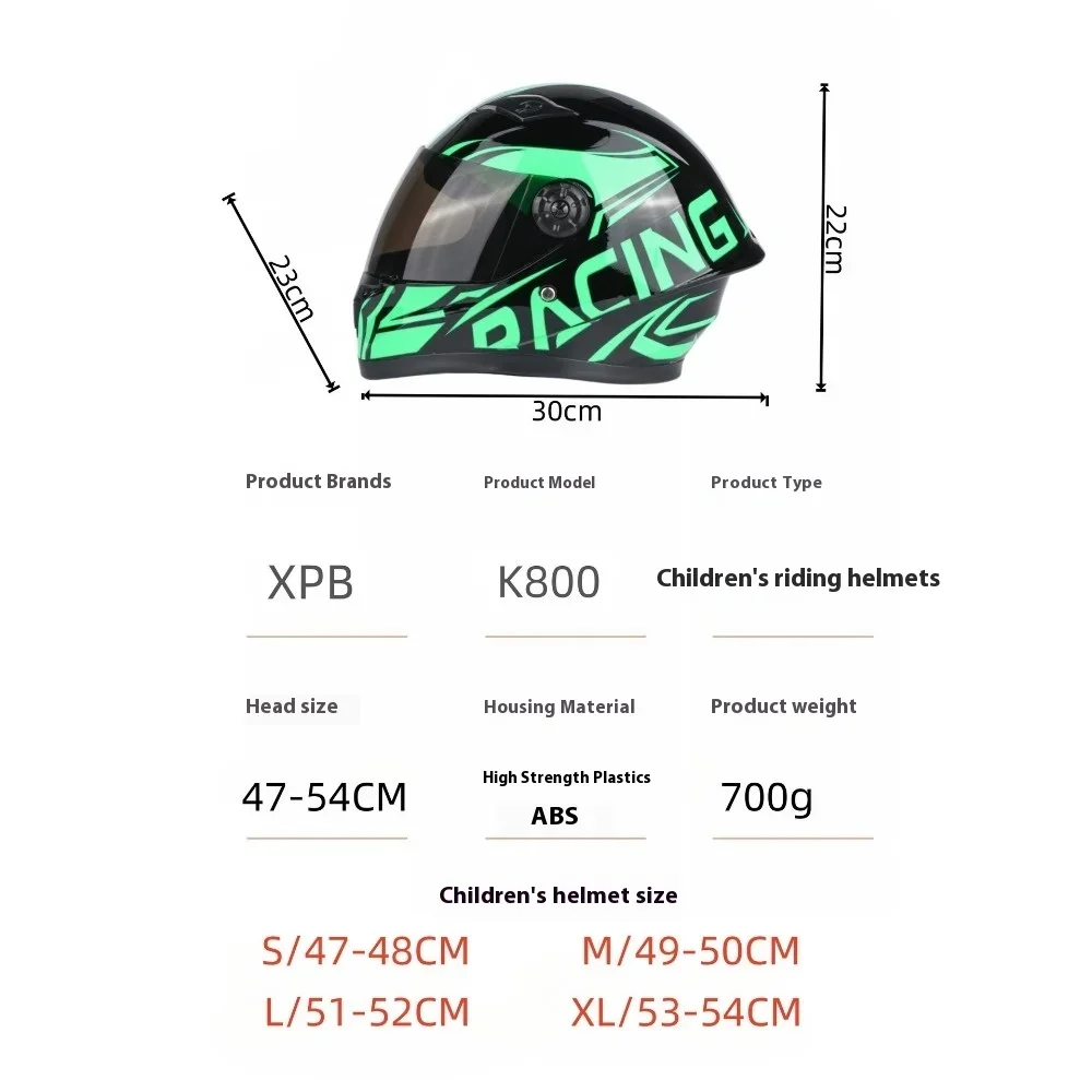 Kinderhelm Veiligheid Kinderrijden Helmen Nieuw CuteFull Face Voor Vier Seizoenen Buitensporten Hoofd Fiets Motorhelm