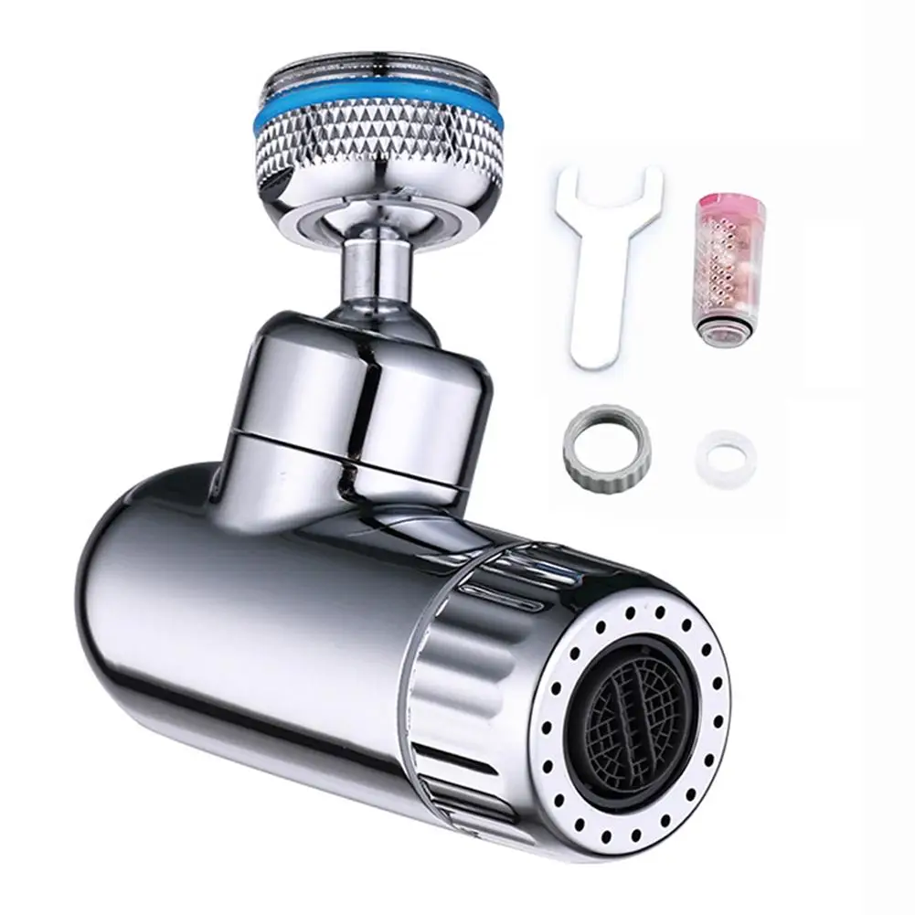 1pc 720° Rotatable Faucet Aerators Splash-Free Faucet Extender With Water Filter Adjustable Water Flow Settings For Home Kitchen