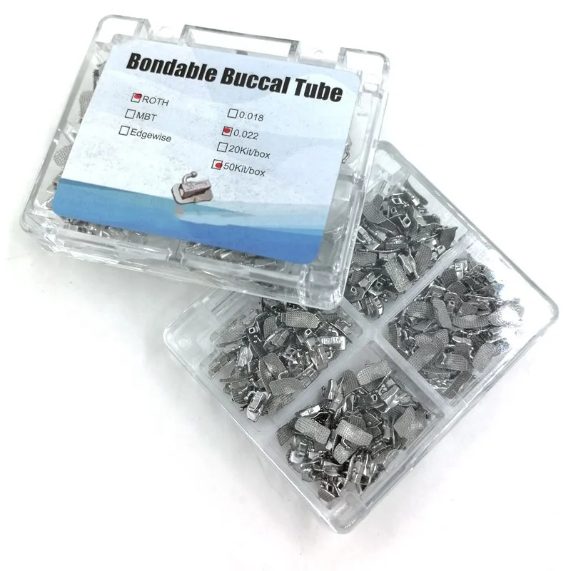 de ntal Material 1st Molar Bondable Monoblock ROTH MBT  Orthodontic Buccal Tubes