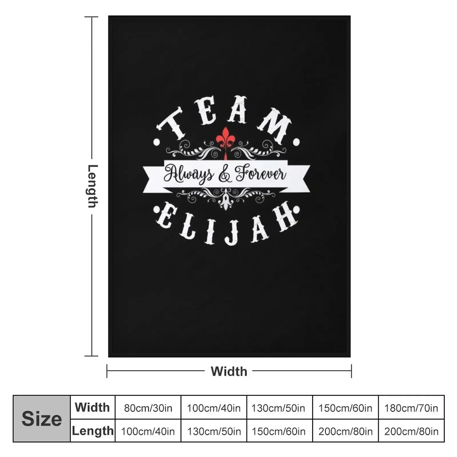 Team Elijah. Throw Blanket Warm Luxury Throw Extra Large Throw Plush Blankets
