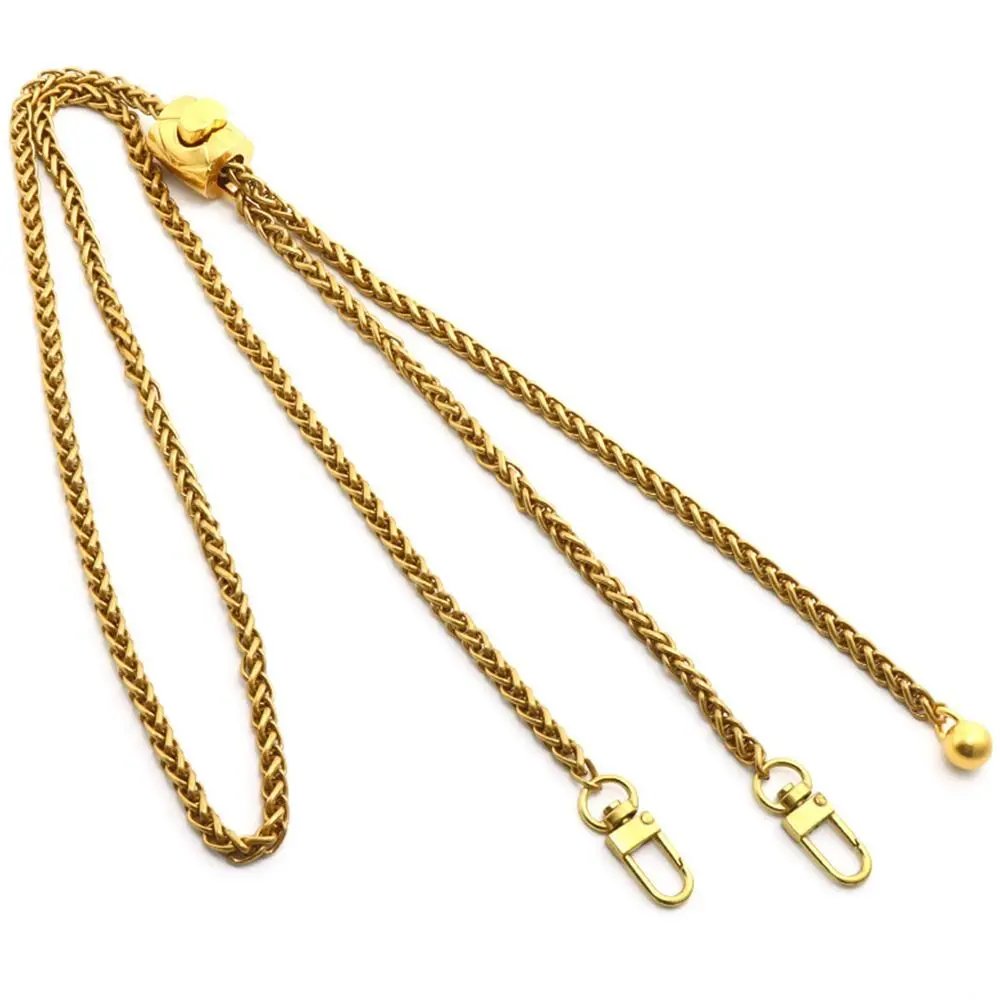 120cm DIY Metal Purse Chain Strap Handle Replacement for Handbag Shoulder Crossbody Bag Chain Strap with Length Adjustable Ball