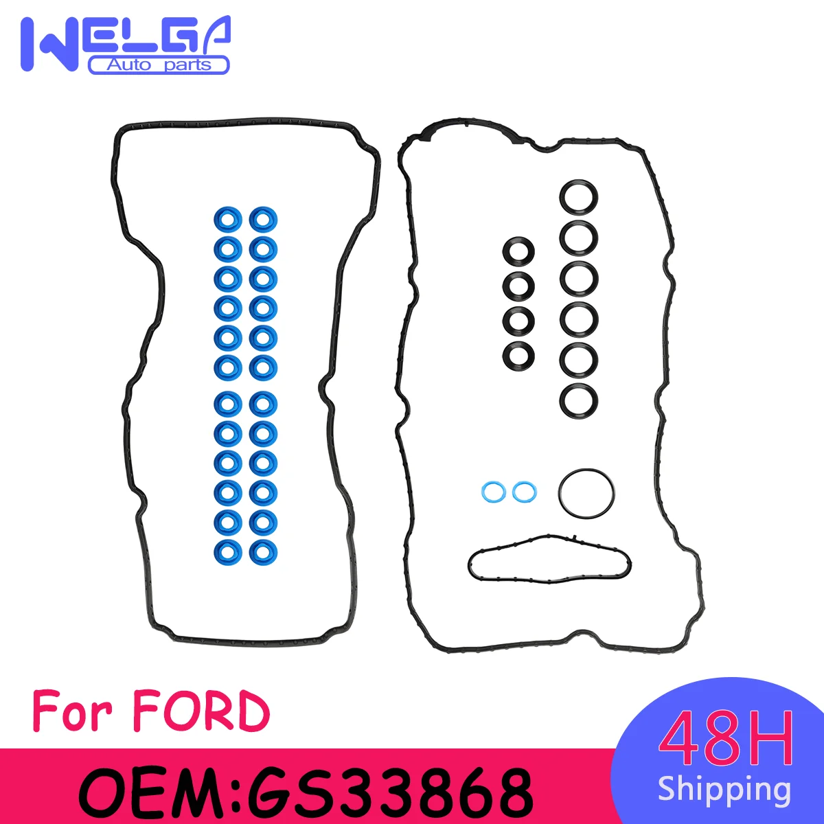 

Комплект уплотнений клапанной крышки VS50879R GS33868 для Ford Expedition 2015-2017, для Ford Transit 150 250 350 2015-2024, автозапчасти