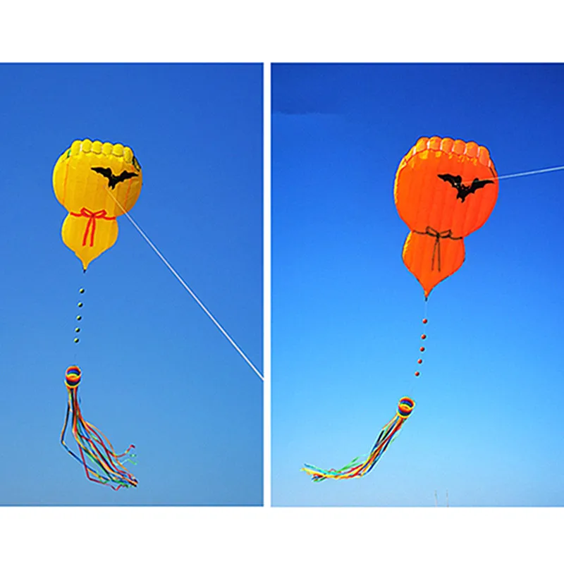 free shipping gourd kite flying soft kite for adults steering wheel inflatable toys kitesurfing outdoor games kites string fun