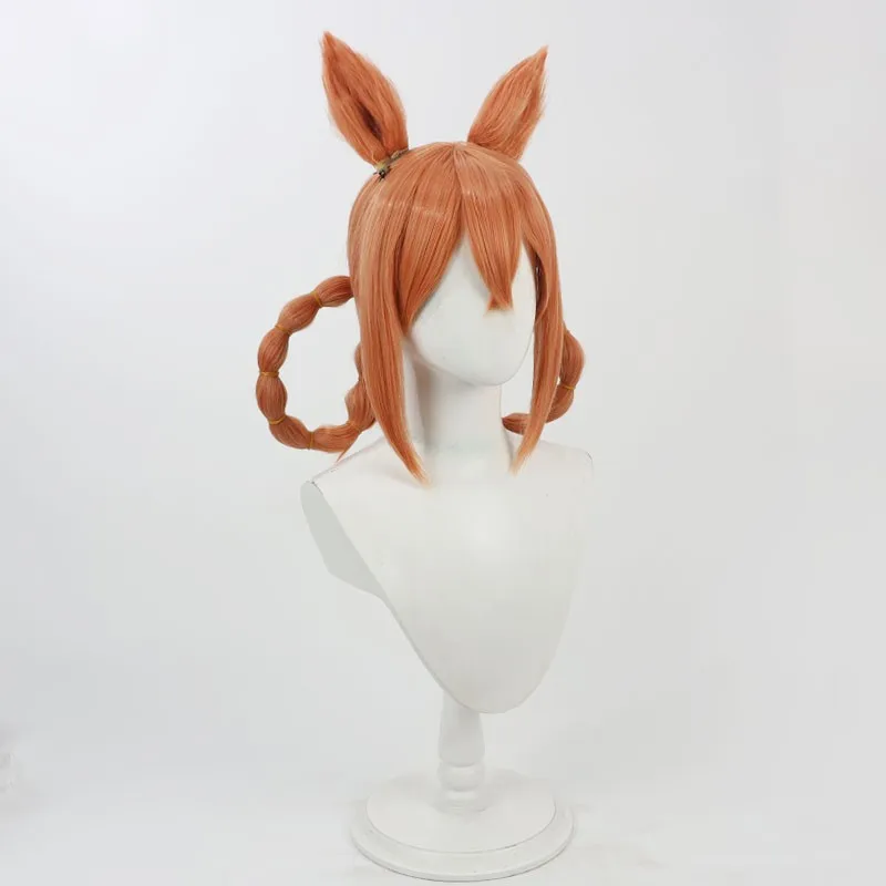 Game Blue Archive Akeshiro Rumi Cos Cosplay Wig Halloween Carnival Party Props Synthetic Hair Heat Resistant Fiber + Wig Cap
