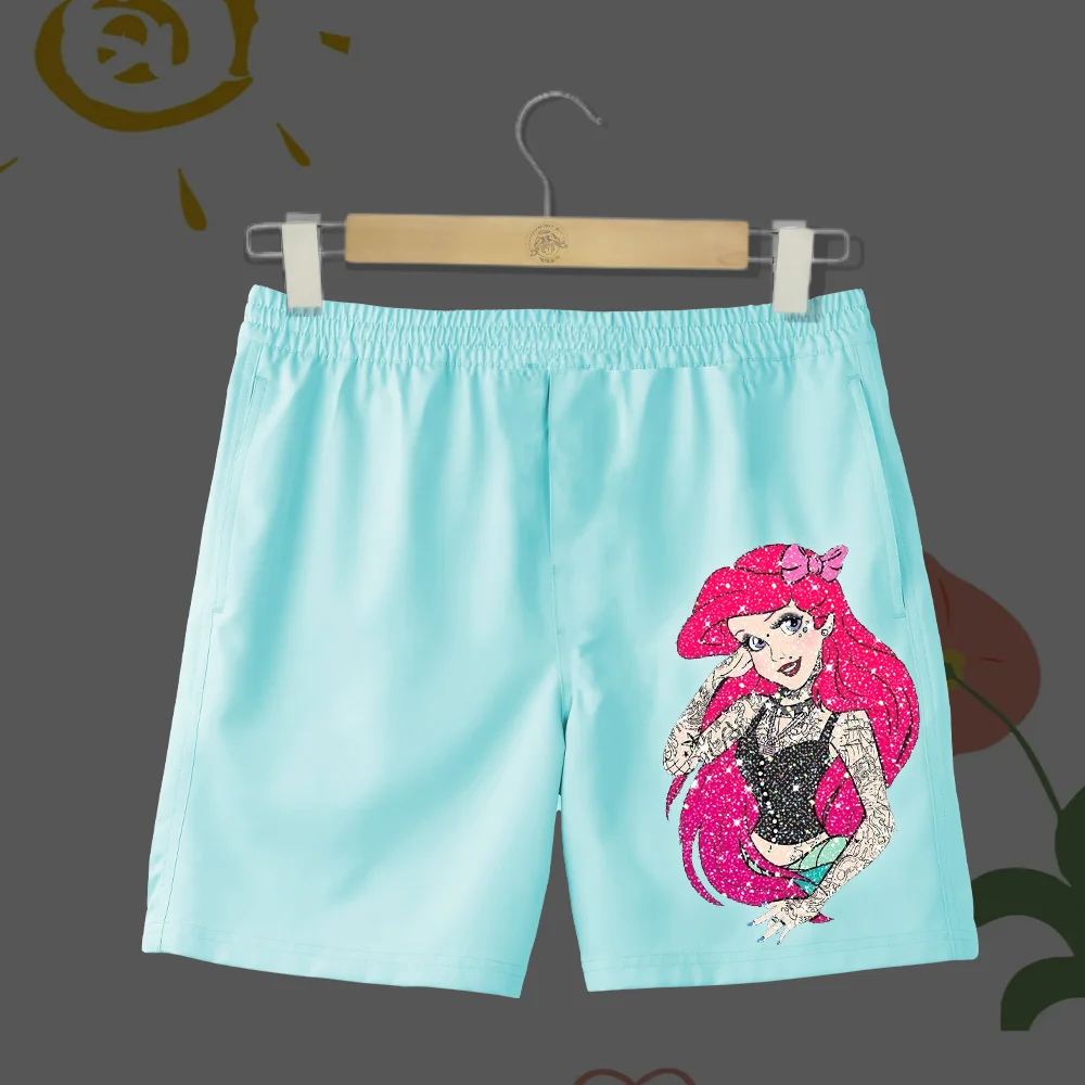 2024 New Summer Cute Multicolor Beautiful Beach Pants Children's Pure Cotton Shorts Beach Anime Characters Boys and Girls