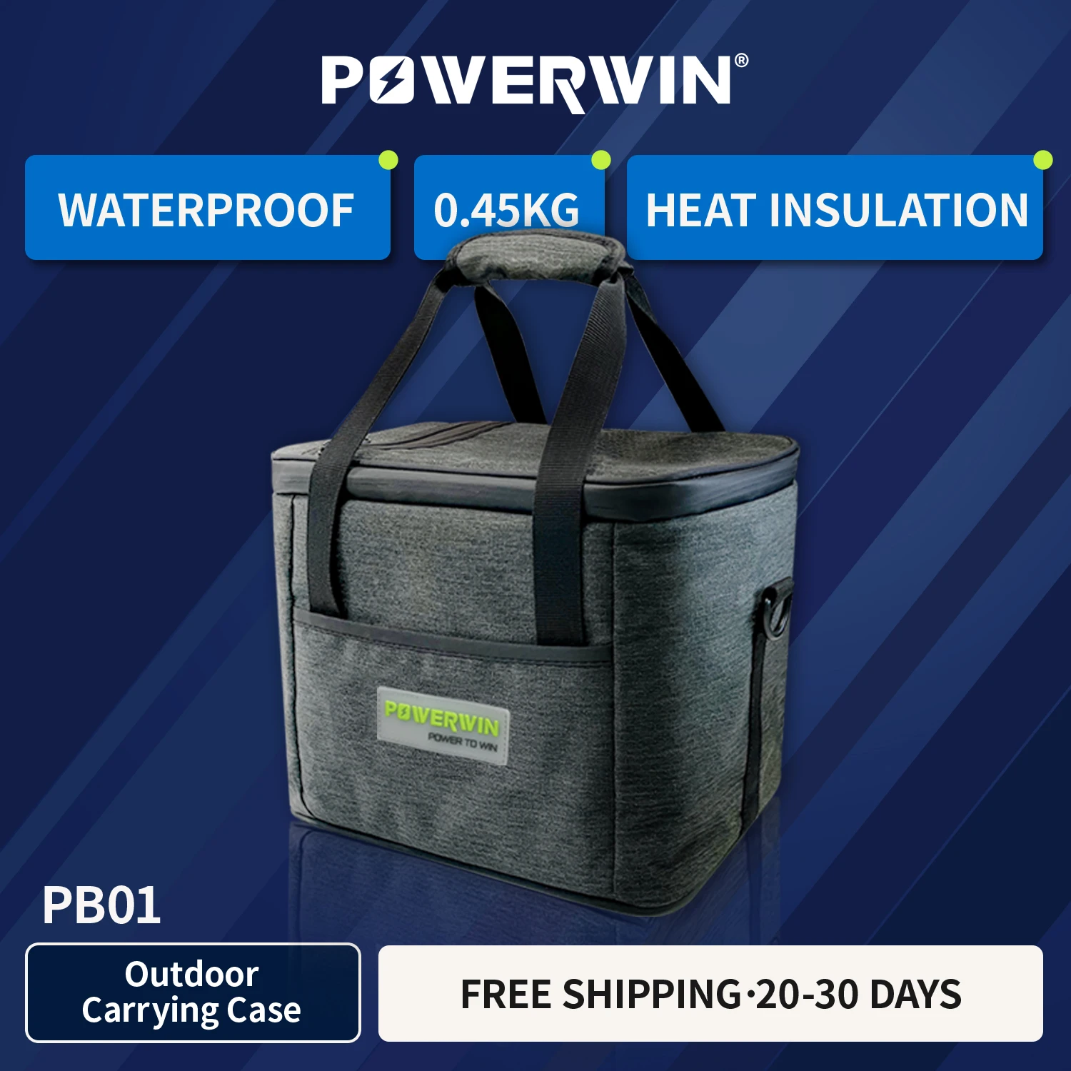 POWERWIN PB1 Solar Generator Storage Bag for Energizer PPS320 Portable  Power Station IP6X Waterproof Wear Resistant Insulation