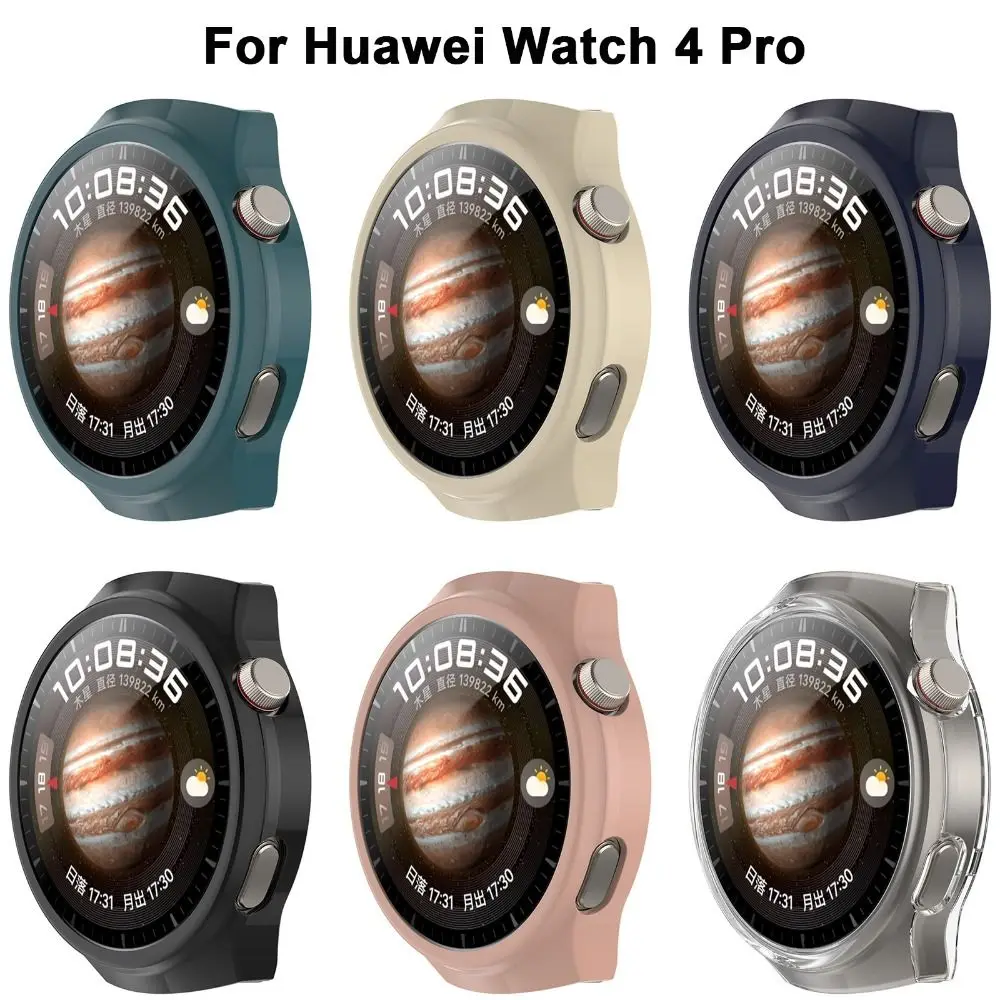 Novo pára-choques pc capa dura escudo inteligente caso relógio acessórios quadro protetor para huawei relógio 4 pro