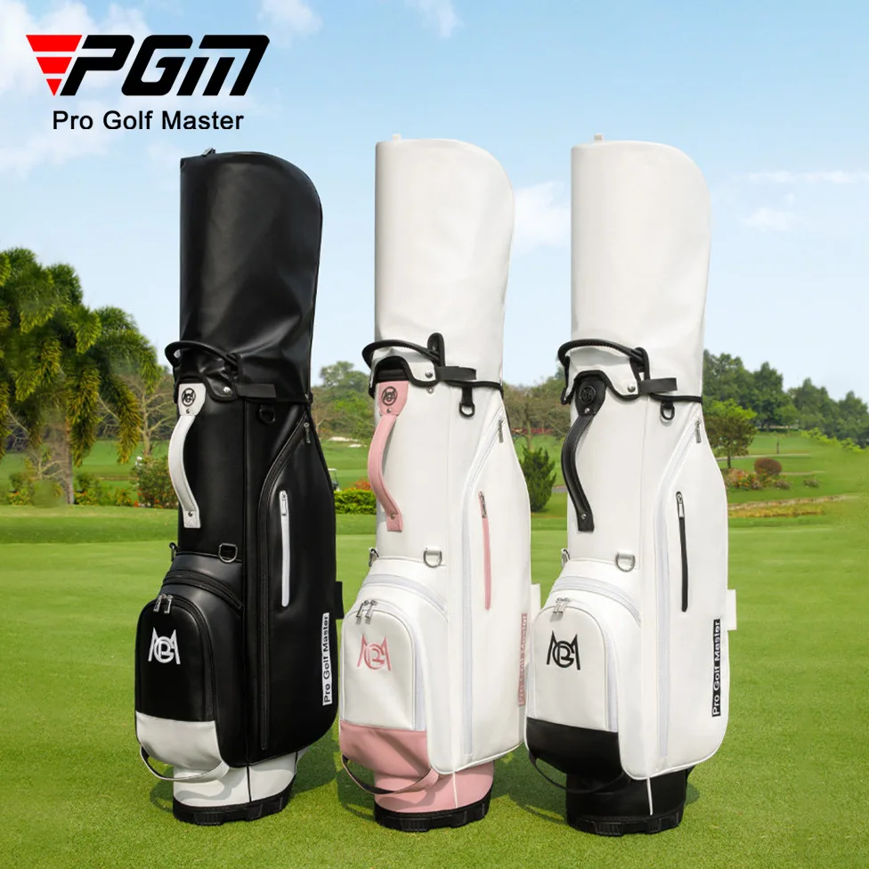 PGM Golf Bag Men's and Women's Stand Bag 7-compartment Pole Port Shoulder Strap Lightweight Portable Golf Club Bag QB198