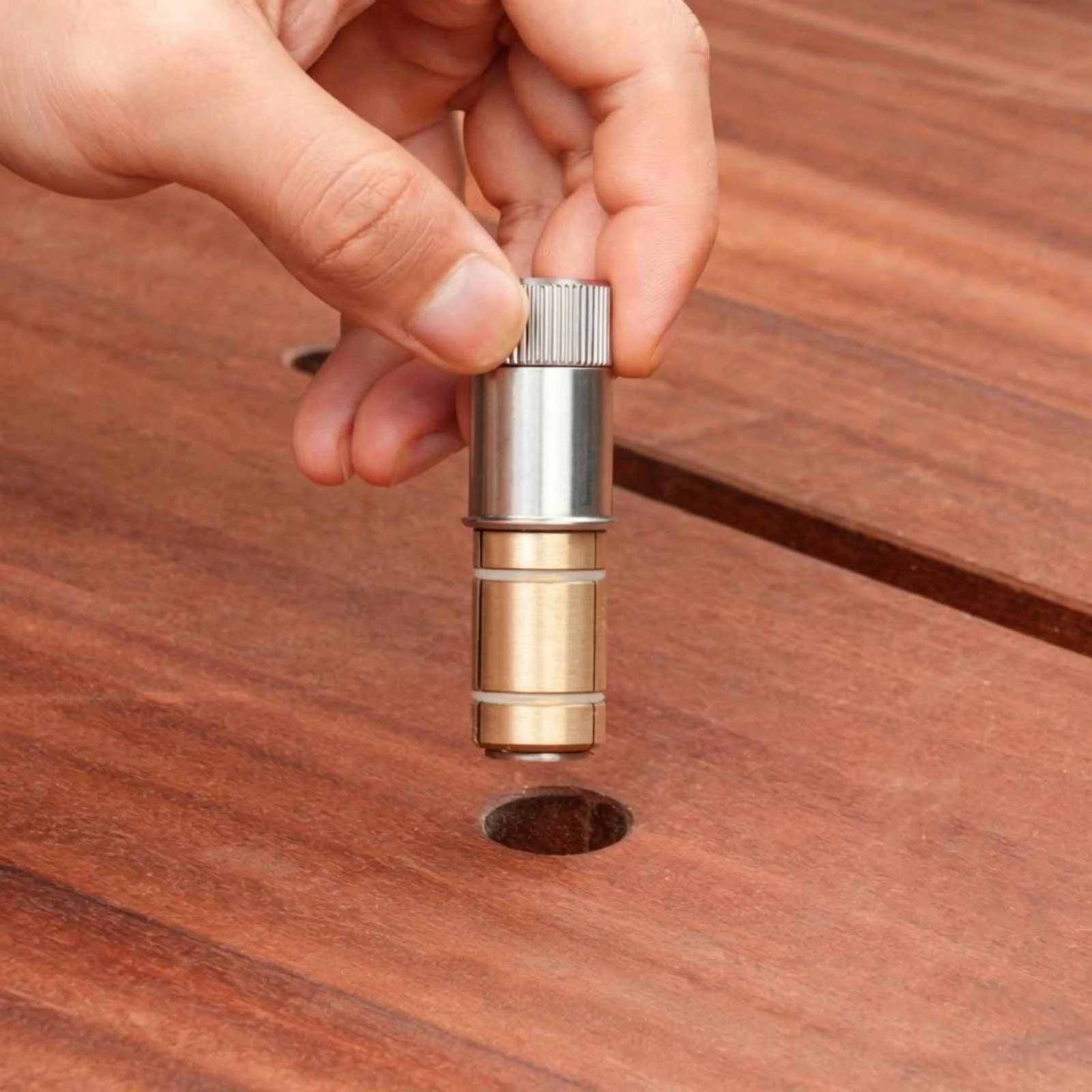 Self-Locking Table Dog Knurled Top Stainless Steel Bench Dog Woodworking Clamp Robust Workbench Clamp Secure Grip view 2