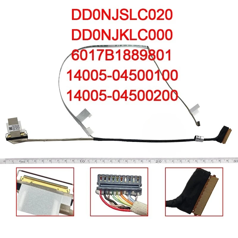 Applicable for ASUS TUF Gaming A15 3/4 FA507R/XQ FX507Z FX517Z Screen Cable 6017B1889801/701/DD0NJSLC020/14005-04500100/200