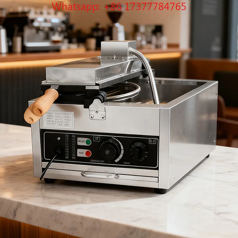 Commercial Gold Coin Bread Maker Electric Waffle 4Pcs Coin Cheese Mini Waffle Mold Baking Machine Coin Shape Waffle Mold 220V