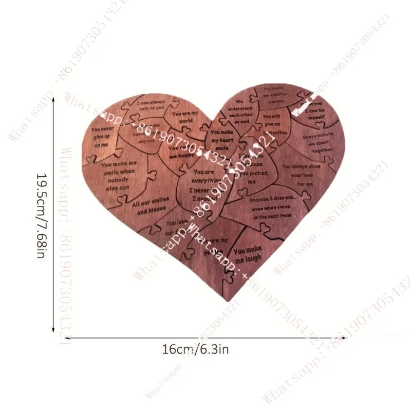 

Festival love puzzle anniversary gift wooden 20 reasons to love you puzzle adult gift