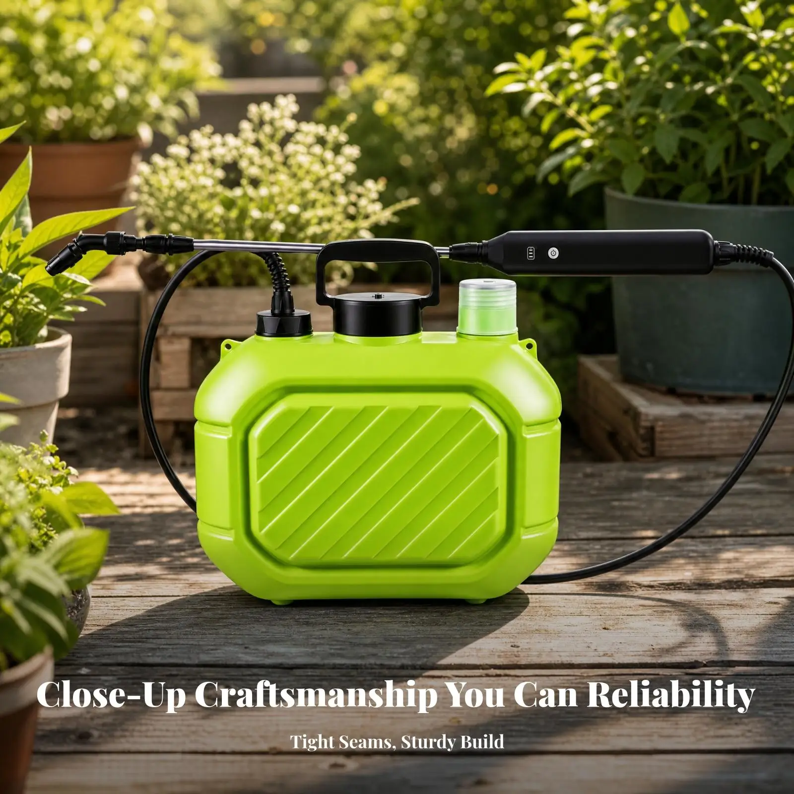 Electric Garden Sprayer with 5 L Tank Multi-Purpose Handheld Electric Sprayer with Adjustable Nozzle Overcharge Protection