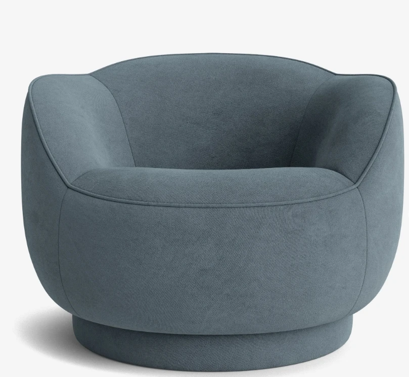 

for Luxury Modern Accent Sofa Couch Chair High Quality Swivel Velvet with One Seat for Apartment or Hotel Furniture