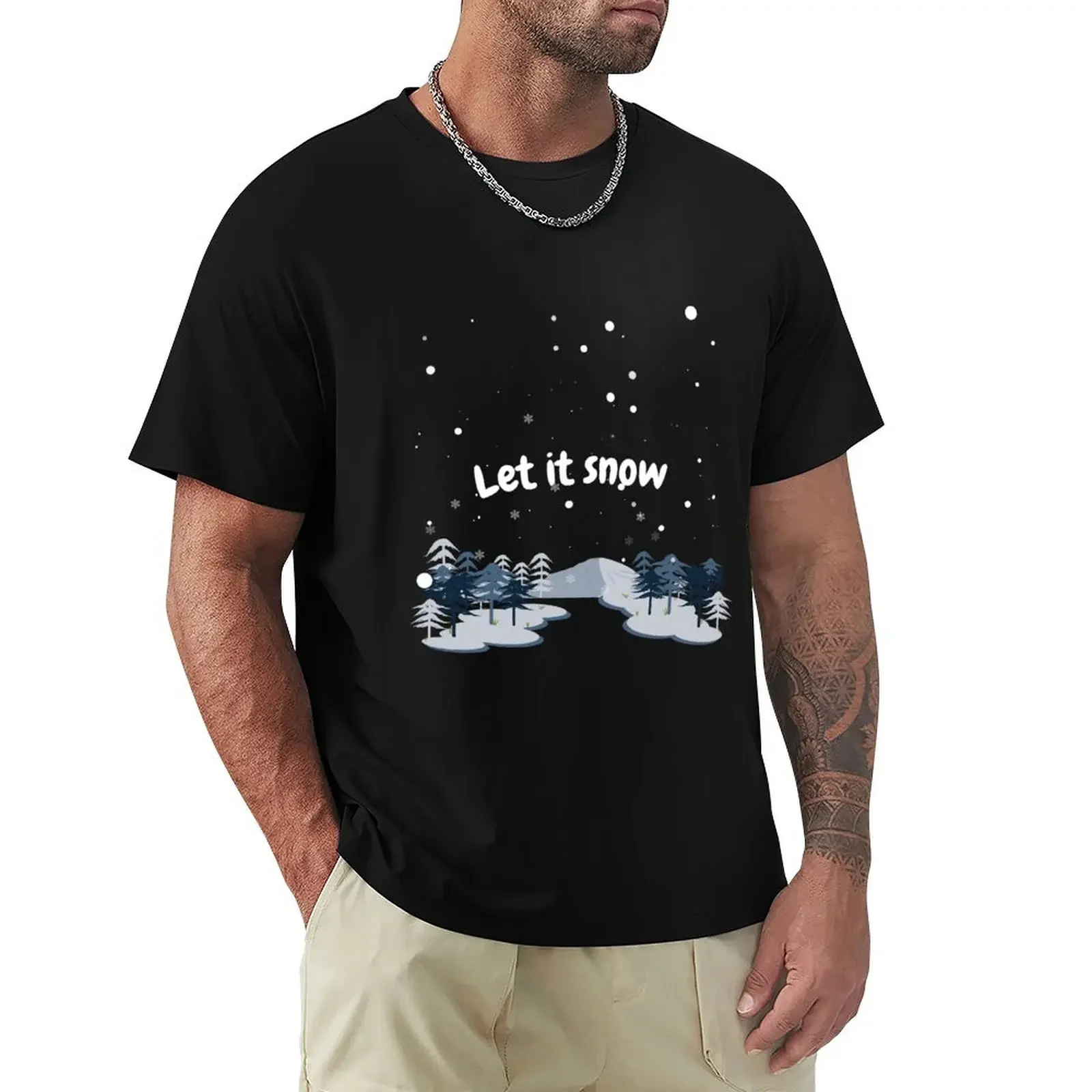 Let it Snow, Winter Time T-shirt tees aesthetic clothes t shirt men