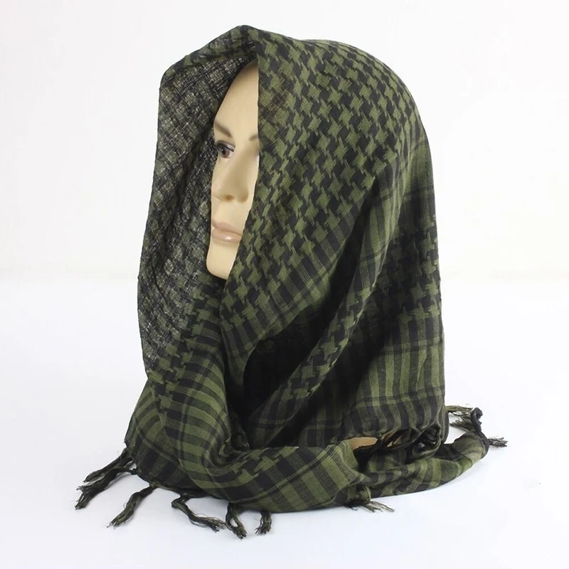 Fashion Military Fashion Lightweight Army Plaid Scarf Unisex Tactical Arab Scarf To Keep Warm