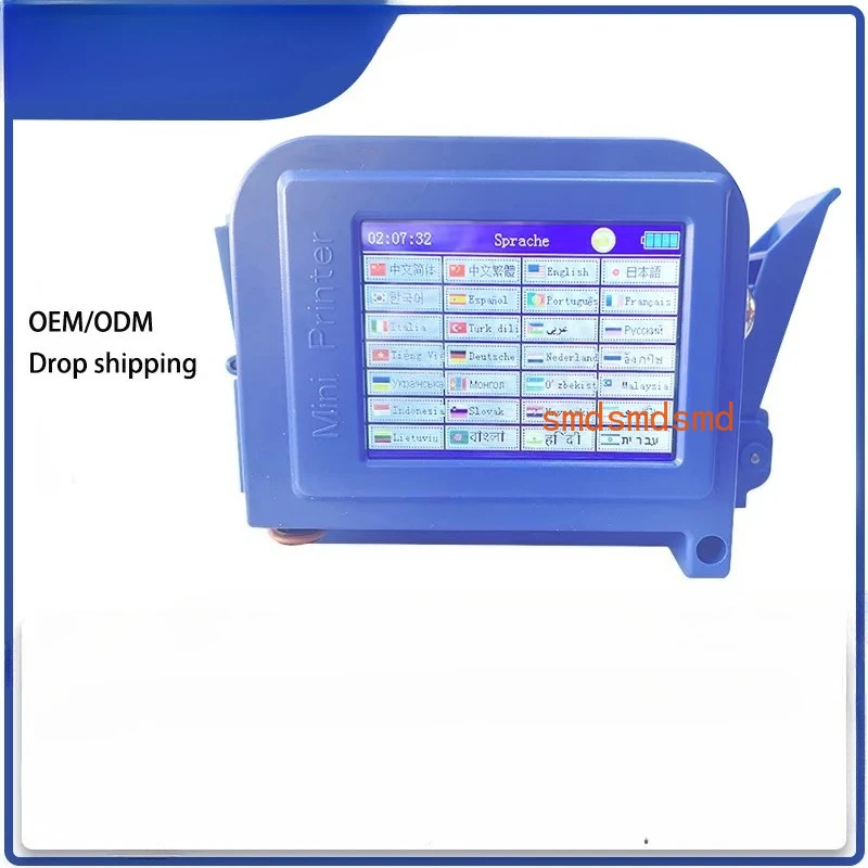 mini portable printer QR Bar Batch Code Date Logo Expiry Label Portable Handheld Jet Thermal Inkjet Printer