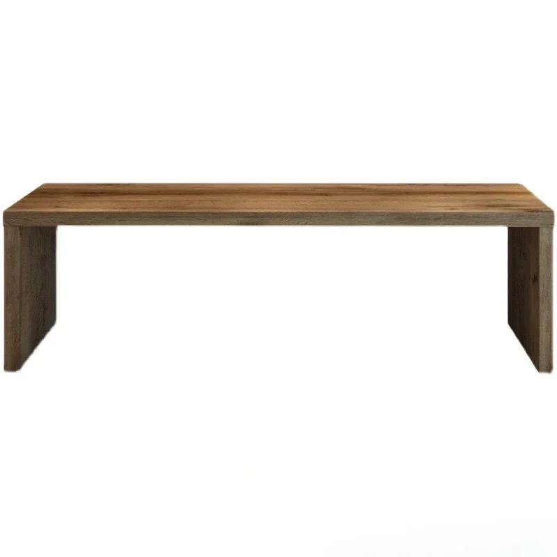 

Nordic solid wood double desk, home couple learning desk simple large rectangular office computer desk