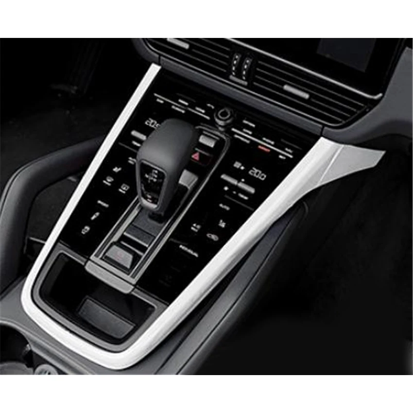 

Для Porsche Cayenne 2018 2019 2020 молдинги салона автомобиля крышка панели переключения передач отделка стайлинга автомобилей автоаксессуары LHD