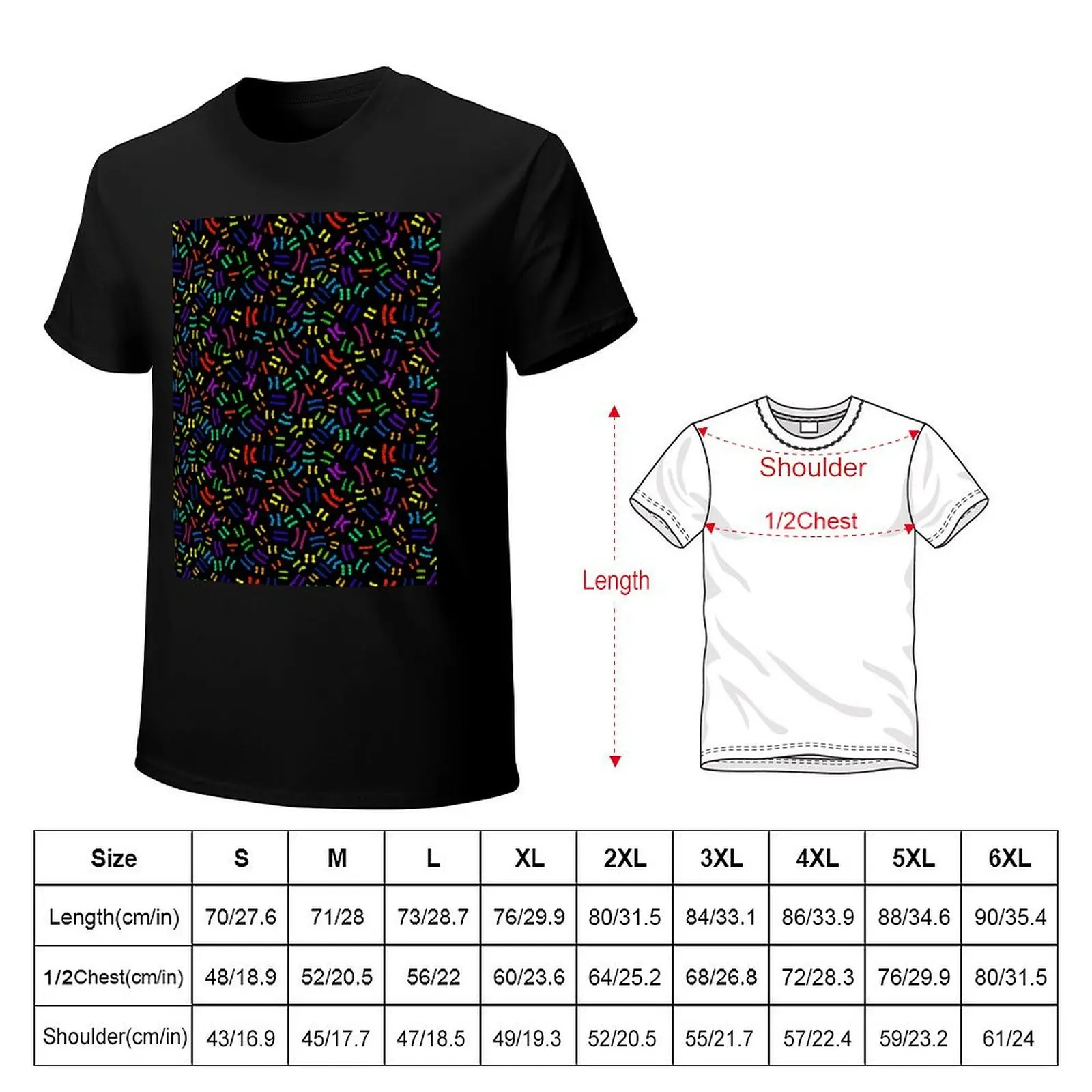 Rainbow Chromosomes T-Shirt Anti-Pilling Casual T-Shirt