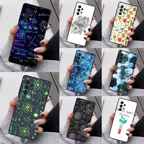 Science Biology Chemistry Phone Case For Samsung Galaxy S23 S21 S20 FE S24 S22 Ultra Note20 S10 S9 S8 Plus A40 A52 A12 A13 A53