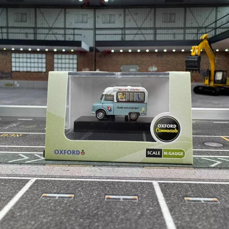 OXFORD 1:148 N Scale Ice cream truck Alloy Small Car Model Ornament Souvenir Display Collection Hobby Gift