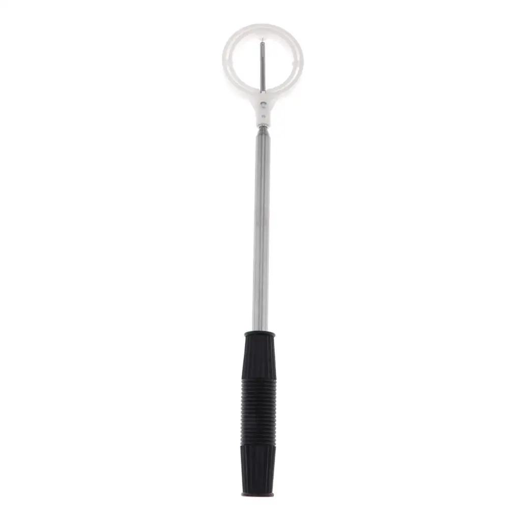 Golf Ball Retriever Telescopic Stainless Shaft Anti Slip Handle Compact Fold for Pond and Boundary Pickup