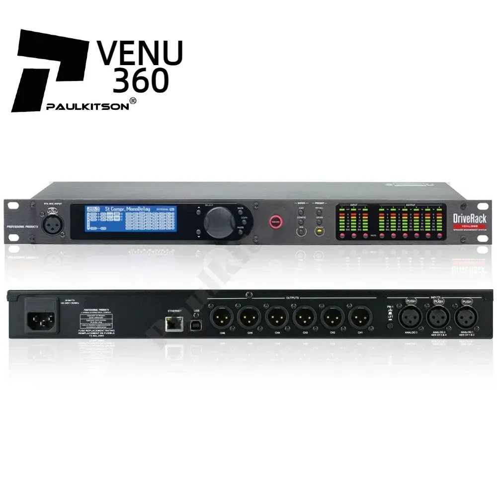 

DBX VENU360 Professional Audio Processor 3 In 6 0ut Audio Processor Sound System Digital Music Audio Processor