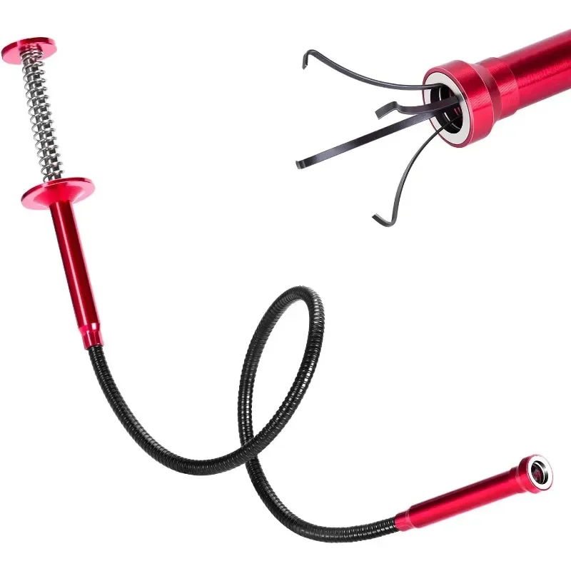 Bendable Flexible Magnetic Pickup Tool, 24'' Four Claw Grabber Tool