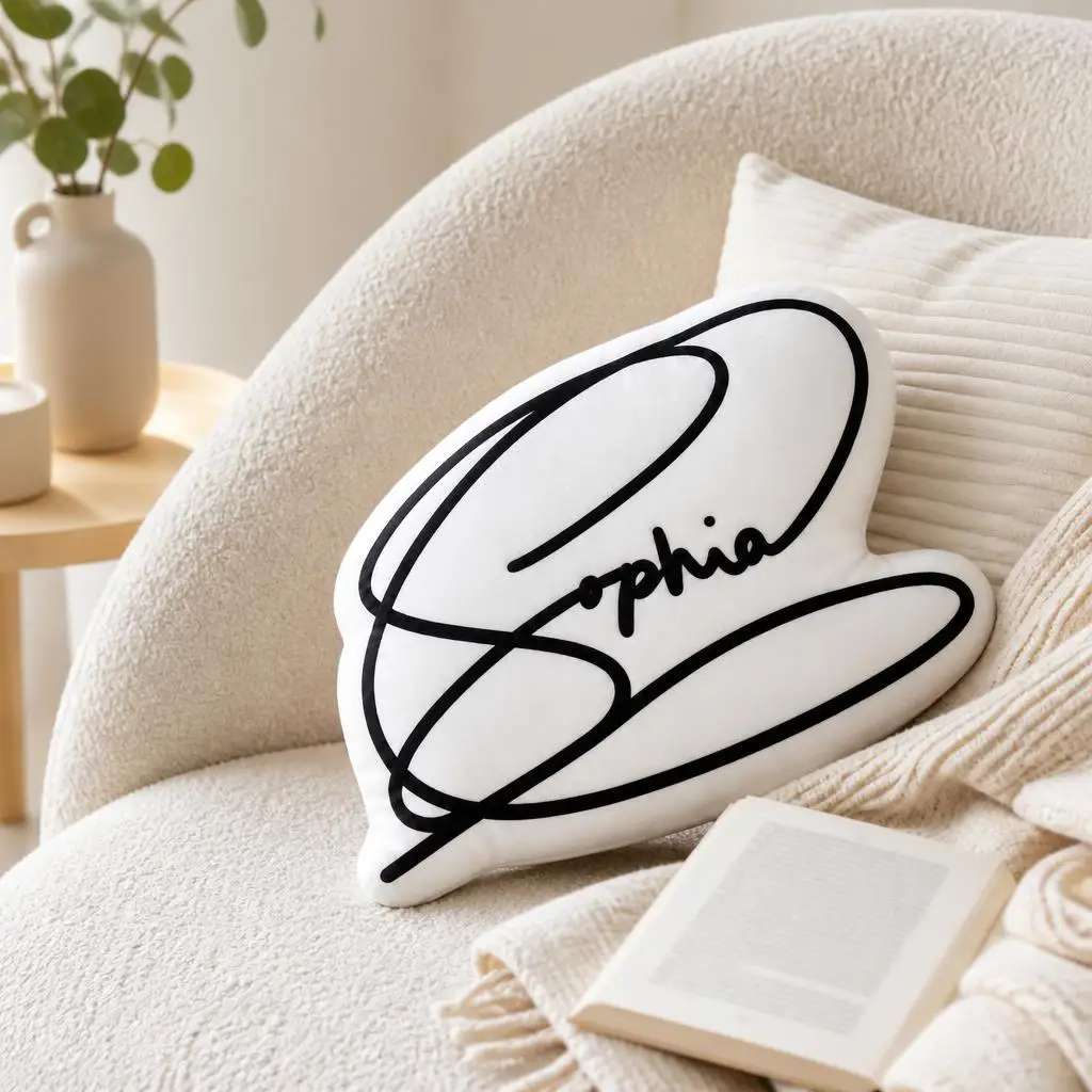 Katseye Signatures K-Pop EYEKONS GirlGroup Plush Pillow Cushion Irregular Stuffed Throw Pillow Home Decor Gift Sofa Bed Couch