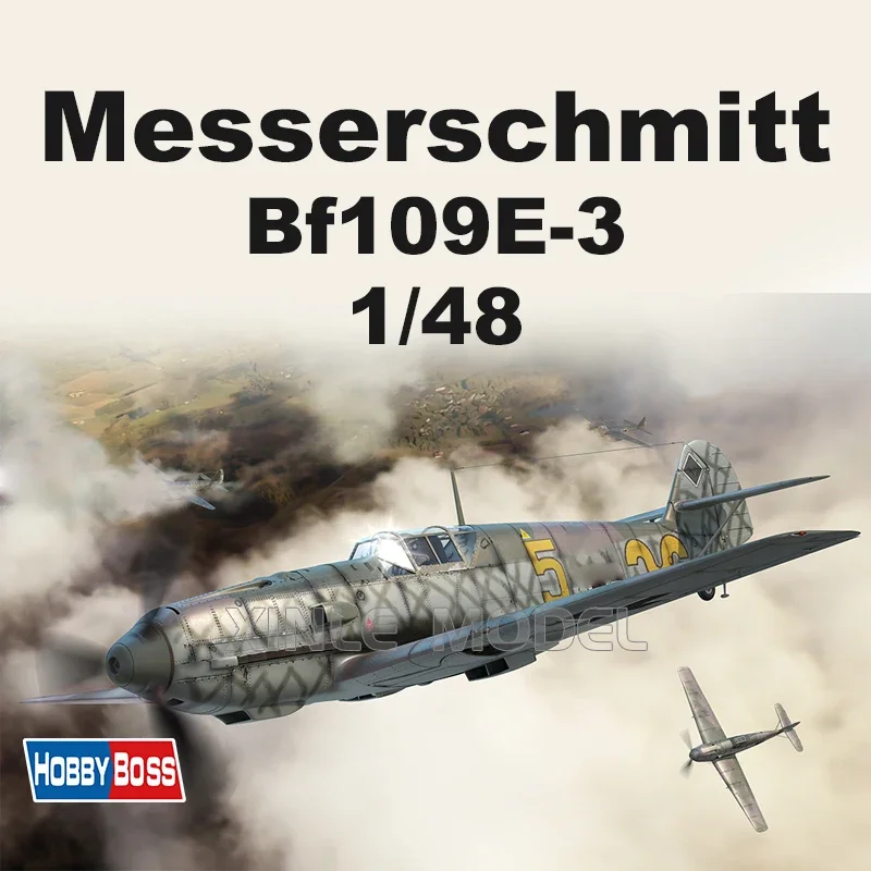 

Trumpeter Plastic Assembled Aircraft Model Kit 81791 German Bf109E-3 Fighter 1/48