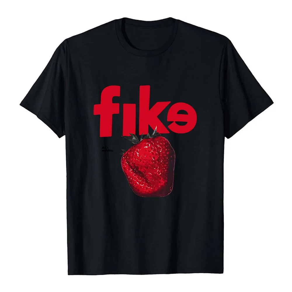 Dominic Fike Strawberry Orange T-shirt Women Men Fashion Tshirts Casual Cotton Short Sleeve Tee Trendy Creative Graphic T Shirts