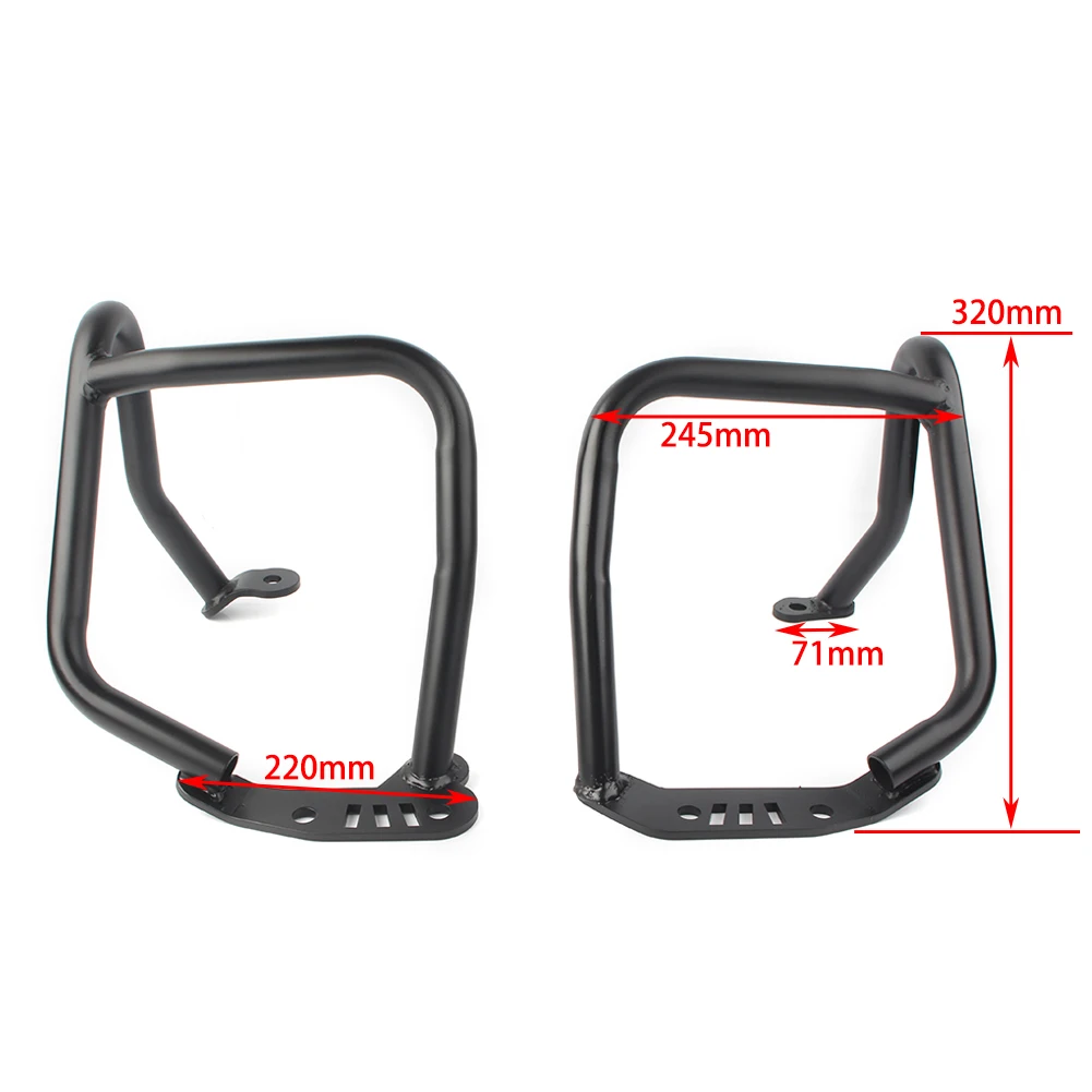 Motorcycle Engine Crash Bar Bumper Frame Guard For BMW R9T R Nine T 2014 2015 2016 2017 2018 Left & Right 1Pair Steel Black