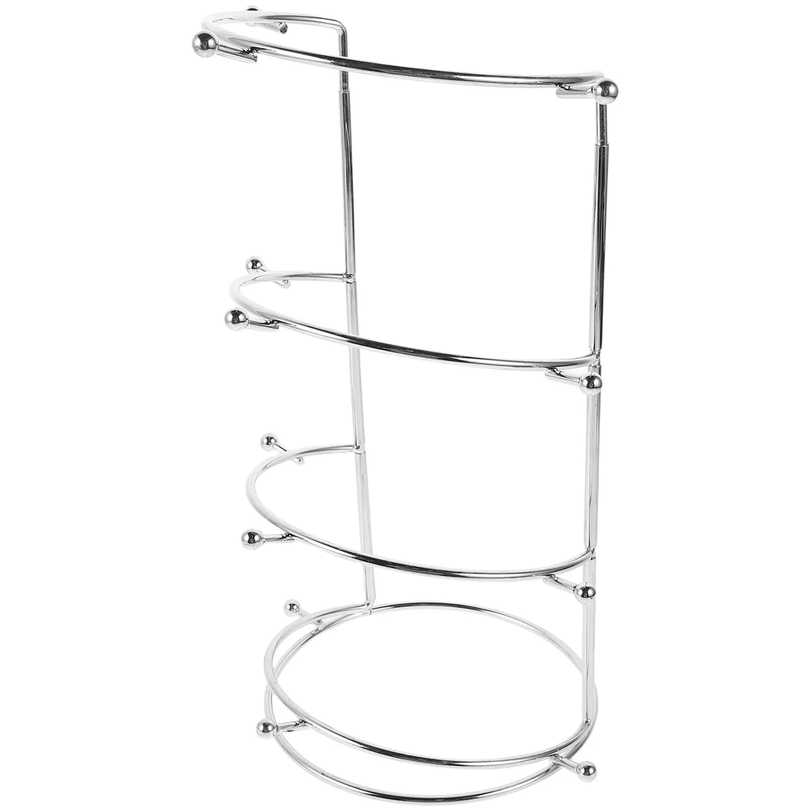 Four-Tier Metal Headband Display Stand Elegant Tiered Rack for Hats Headbands Tiaras Crowns Hair Accessories Retail Store Home