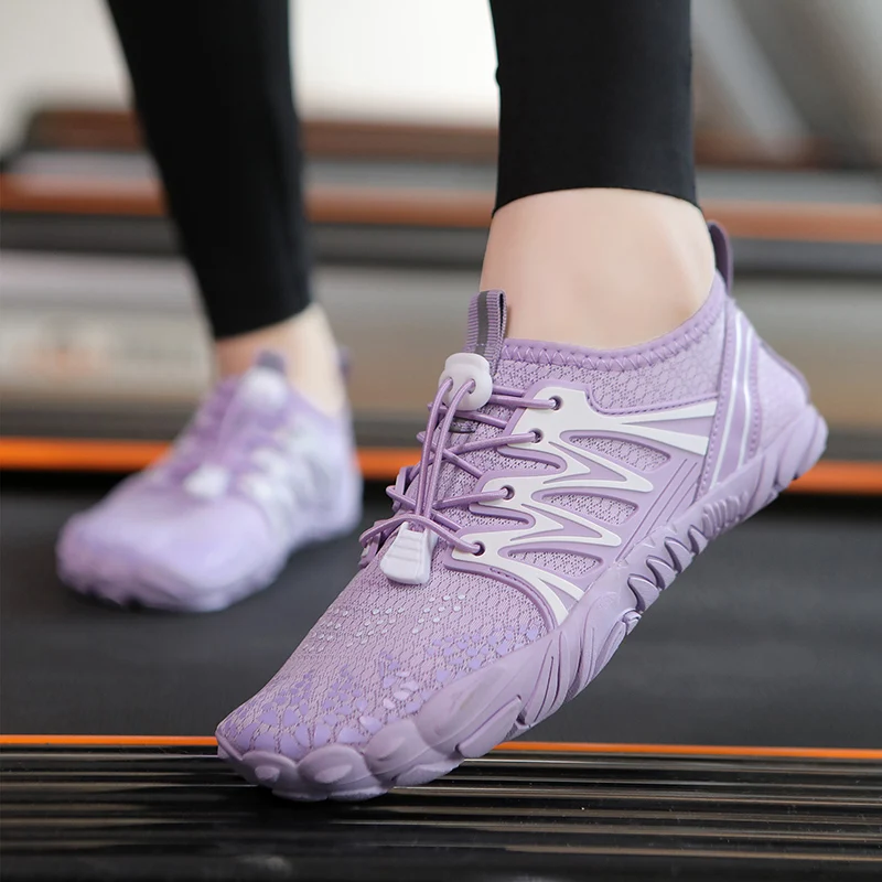 Women Beach Barefoot Water Sports Shoes Aqua Shoes Sneakers Unisex Summer Lightweight Quick Dry Outdoor Upstream Wading Sneakers