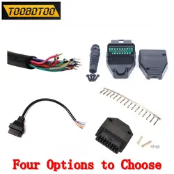 Female Converter OBD2 Male Cable OBD OBD2 16Pin Female Extension Opening Cable Car Diagnostic Interface Connector OBD II