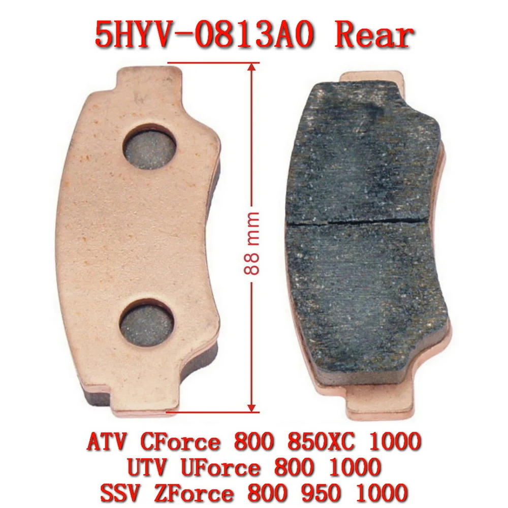 

Rear Brake Sintered Pad 5HYV-0813A0 For CF Moto SSV CF1000UTR CF800SU CF800SZ UTV CF1000UTR CF1000UU CF1000UZ CF800UU CM1000UZ-A