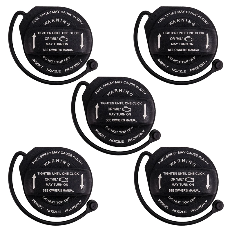 5Pcs Car Fuel Gas Tanks Cap 3C0201550N 3C8-201-550-E For Volkswagen Golf  A4