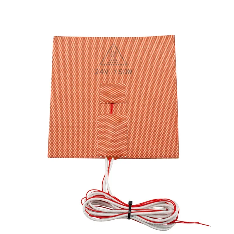 12V 24V 110V 220V Silicone Rubber Electric Heating Pads 3M Adhesive Sticker Thermal Heater Baking Mat NTC 100K Thermistor Sensor